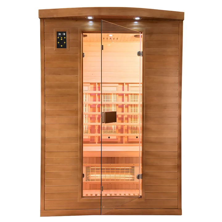 Sauna Karma a due posti con emettitori al quarzo e magnesio