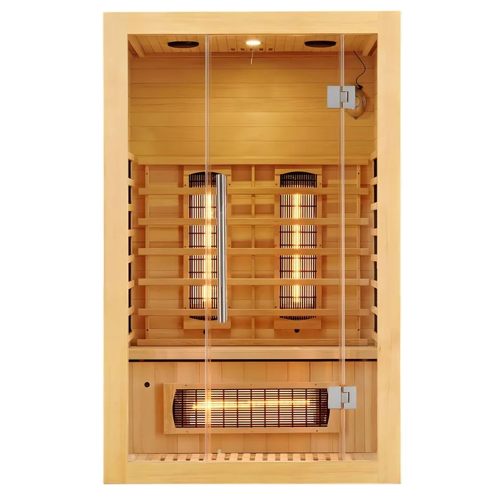 Sauna Mandala Full Spectrum a due posti, vista frontale