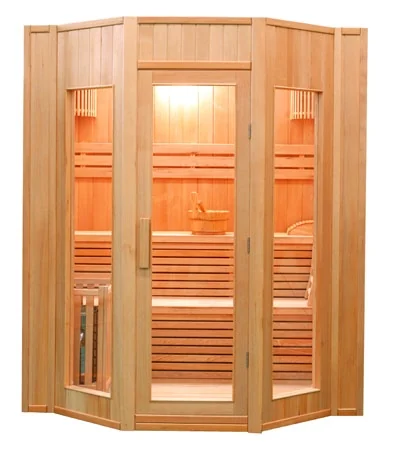 Sauna finlandese Ten a quattro posti con stufa Harvia